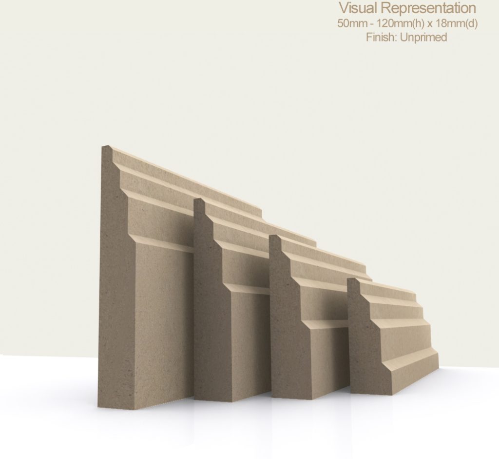 Stepped Inner Edge Stepped Sample - Creative Edge Skirting